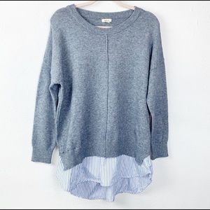 Debut Pullover Layered Sweater Shirt SZ Large